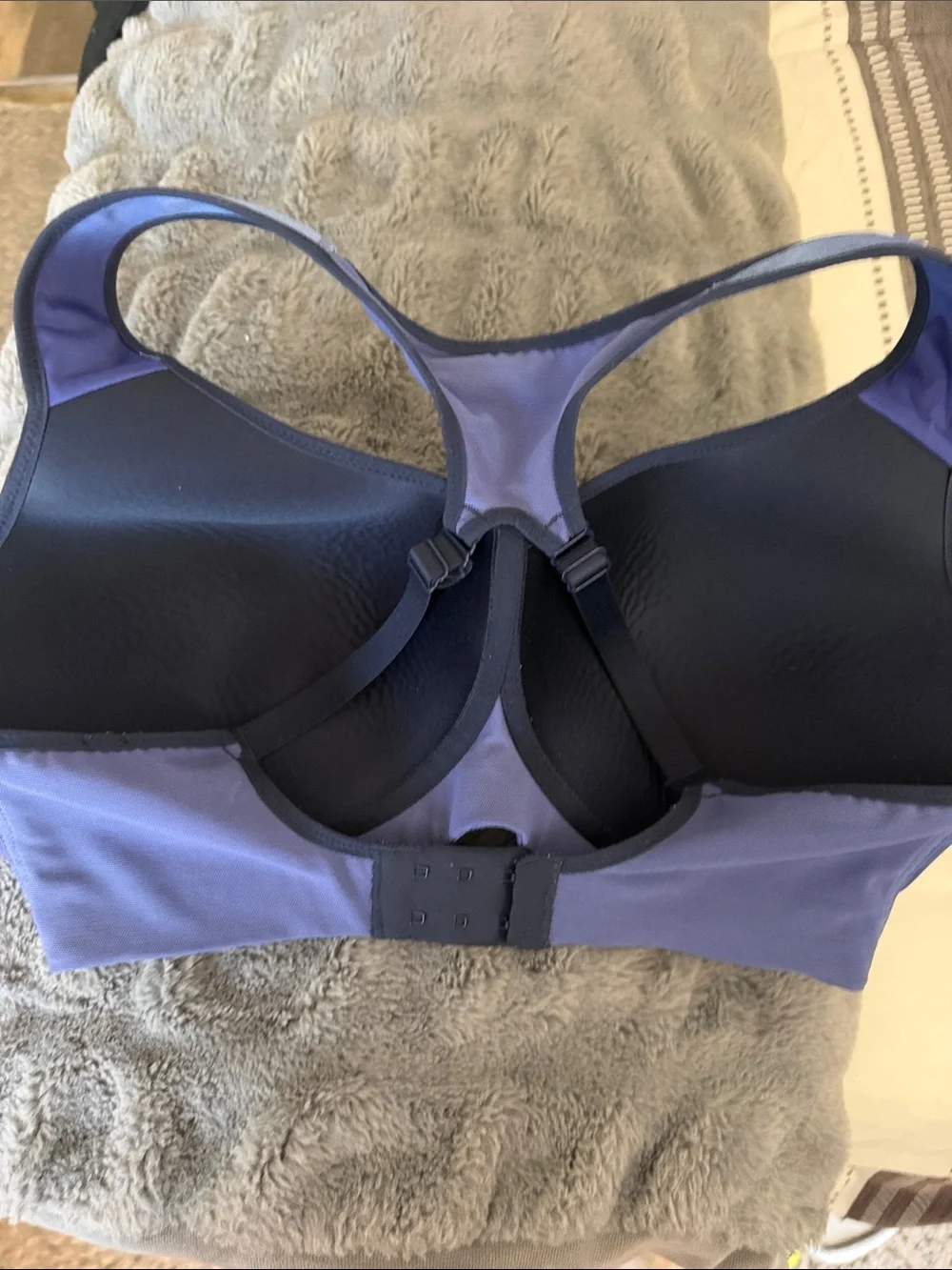 NWOT Nike Blue Ombré Racerback High-Support Sports Bra. 34DD